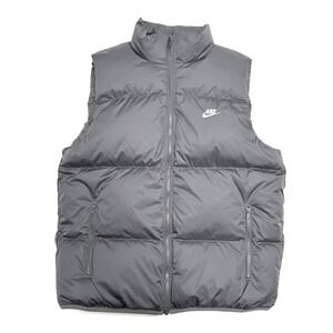 Nike Sportswear Club PrimaLoft Puffer Vest Loose Fit Grey FB7373-068 Medium $150